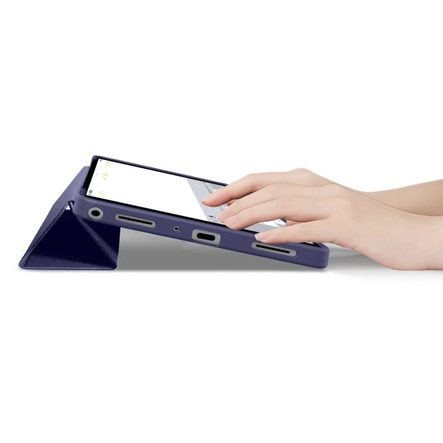 Etui TechProtect SmartCase na Samsung Galaxy Tab A9+ / A11+ Plus 11.0 X210 / X215 / X216 / X230 / X235 / X236 - granatowe