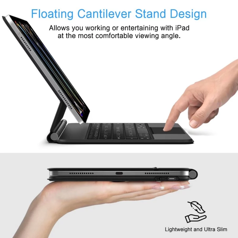 Etui Tech-Protect SmartCase Magnetic na iPad Pro 13” 7 / 8 2024-2025 - czarne