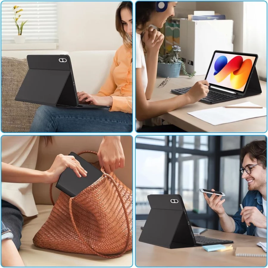 Etui Tech-Protect SC Pen na Xiaomi Poco Pad M1 / Redmi Pad 2 Pro 12.1 - czarne