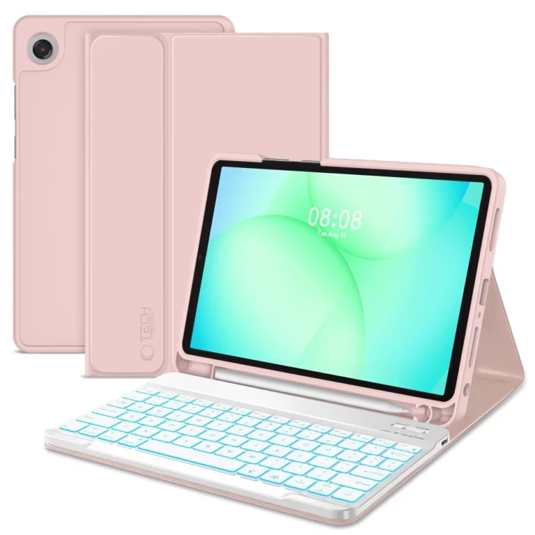 Etui Tech-Protect SC Pen na Samsung Galaxy Tab A9+ / A11+ Plus 11.0 X210 / X215 / X216 / X230 / X235 / X236 - różowe