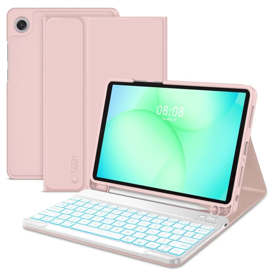 Etui Tech-Protect SC Pen na Samsung Galaxy Tab A9+ / A11+ Plus 11.0 X210 / X215 / X216 / X230 / X235 / X236 - różowe