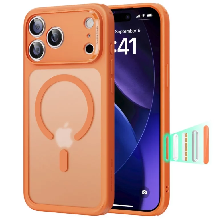 Etui ESR Classic Hybrid MagSafe na iPhone 17 Pro Max - przezroczysto-pomarańczowe