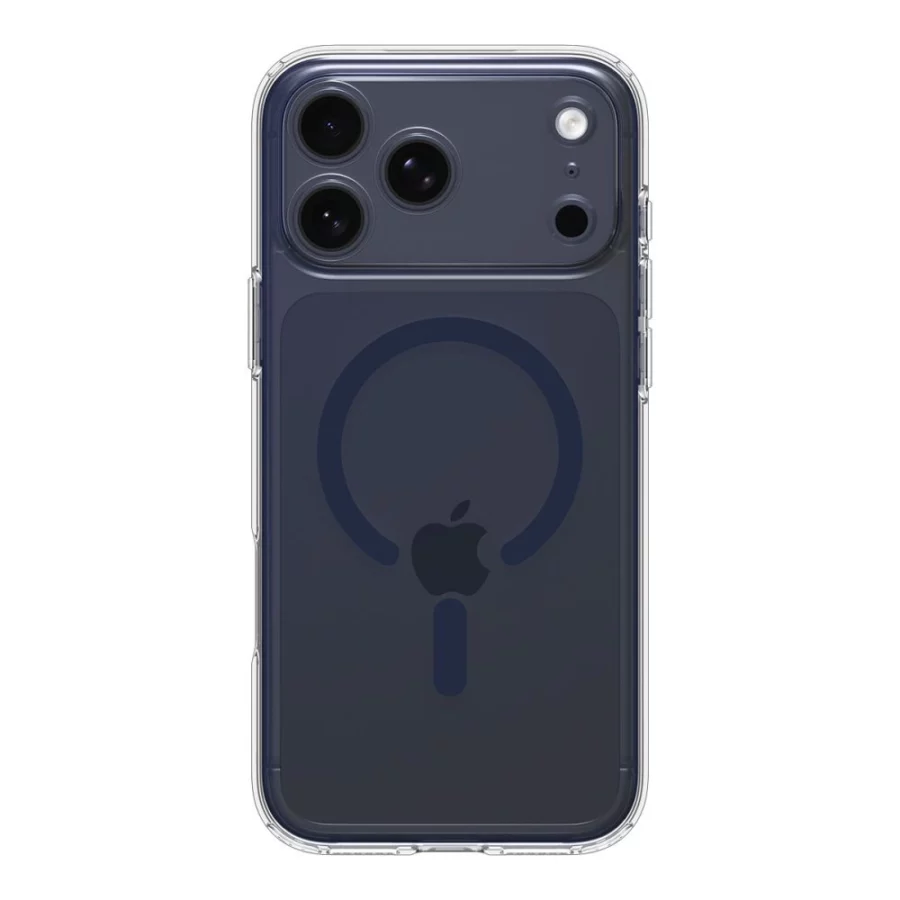 Etui Spigen Ultra Hybrid MagSafe na iPhone 17 Pro - przezroczysto-granatowe