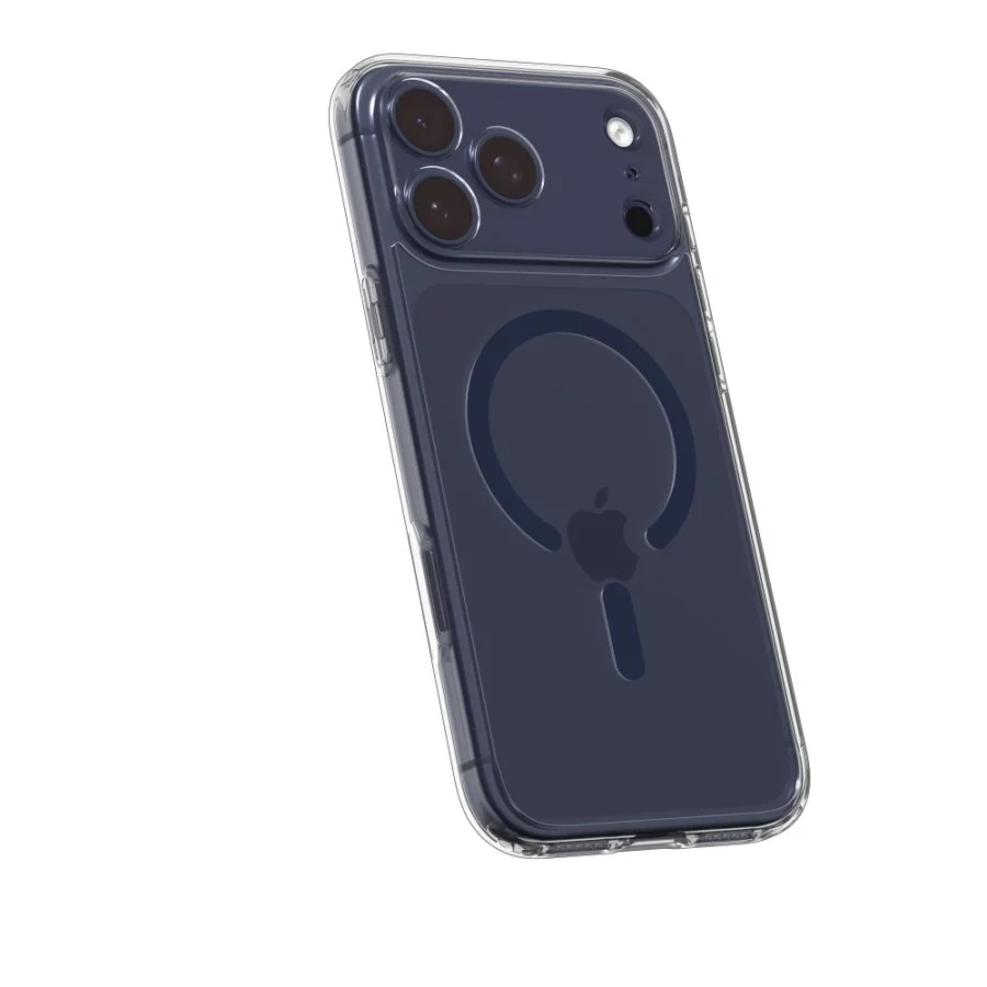 Etui Spigen Ultra Hybrid MagSafe na iPhone 17 Pro - przezroczysto-granatowe