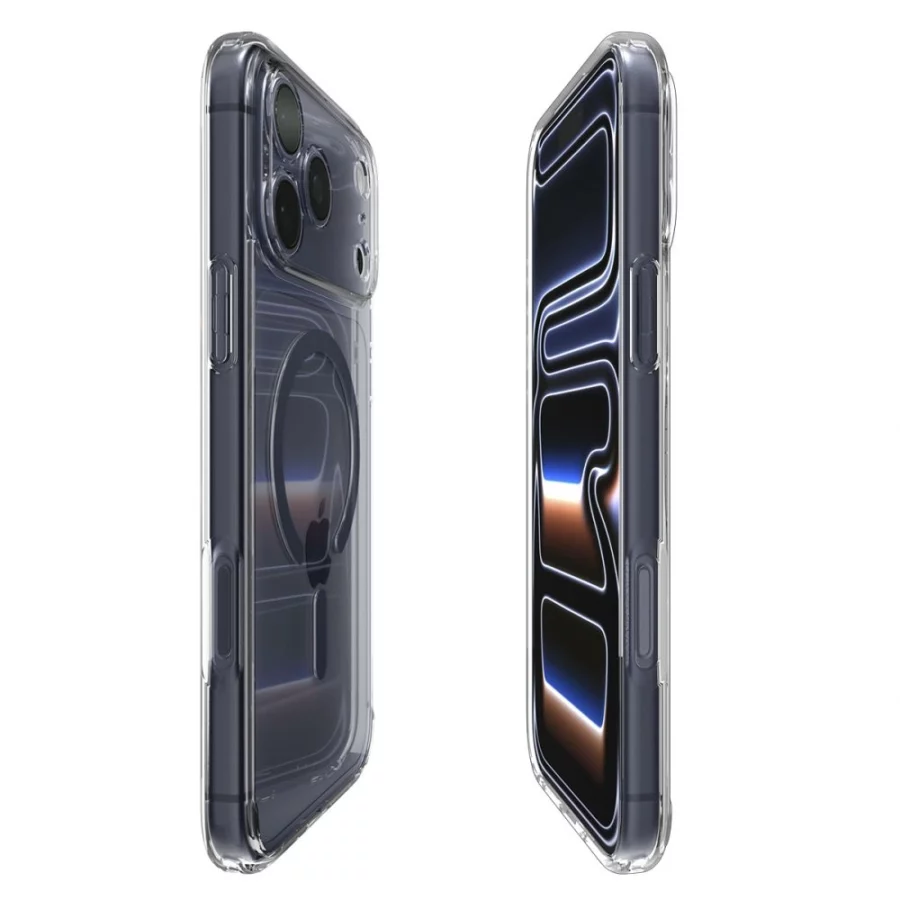 Etui Spigen Ultra Hybrid MagSafe na iPhone 17 Pro - przezroczysto-granatowe