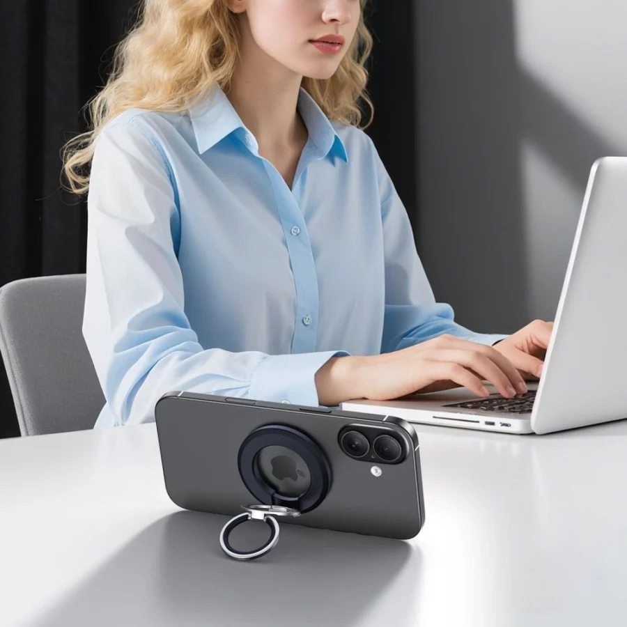 Uchwyt Tech-Protect MMR500 MagSafe na telefon - granatowy