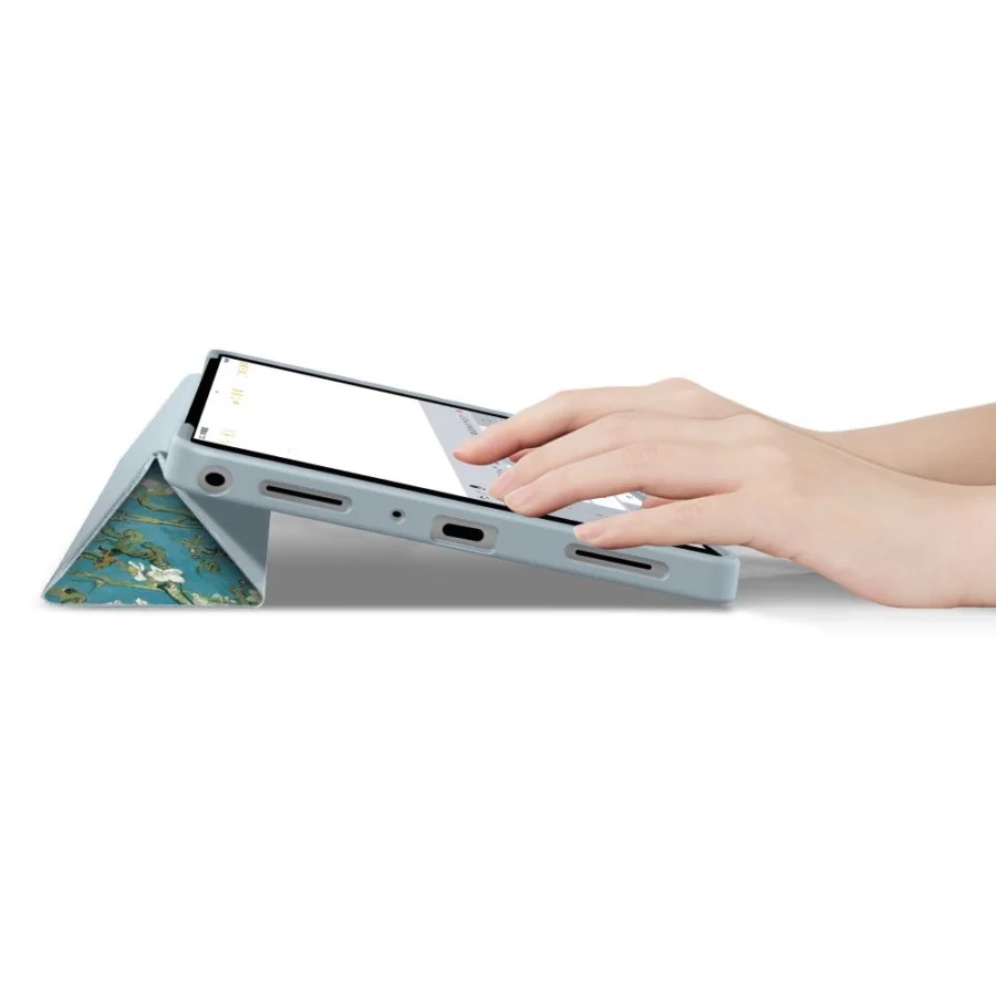 Etui TechProtect SmartCase na Samsung Galaxy Tab A9+ / A11+ Plus 11.0 X210 / X215 / X216 / X230 / X235 / X236 - niebiesko-białe