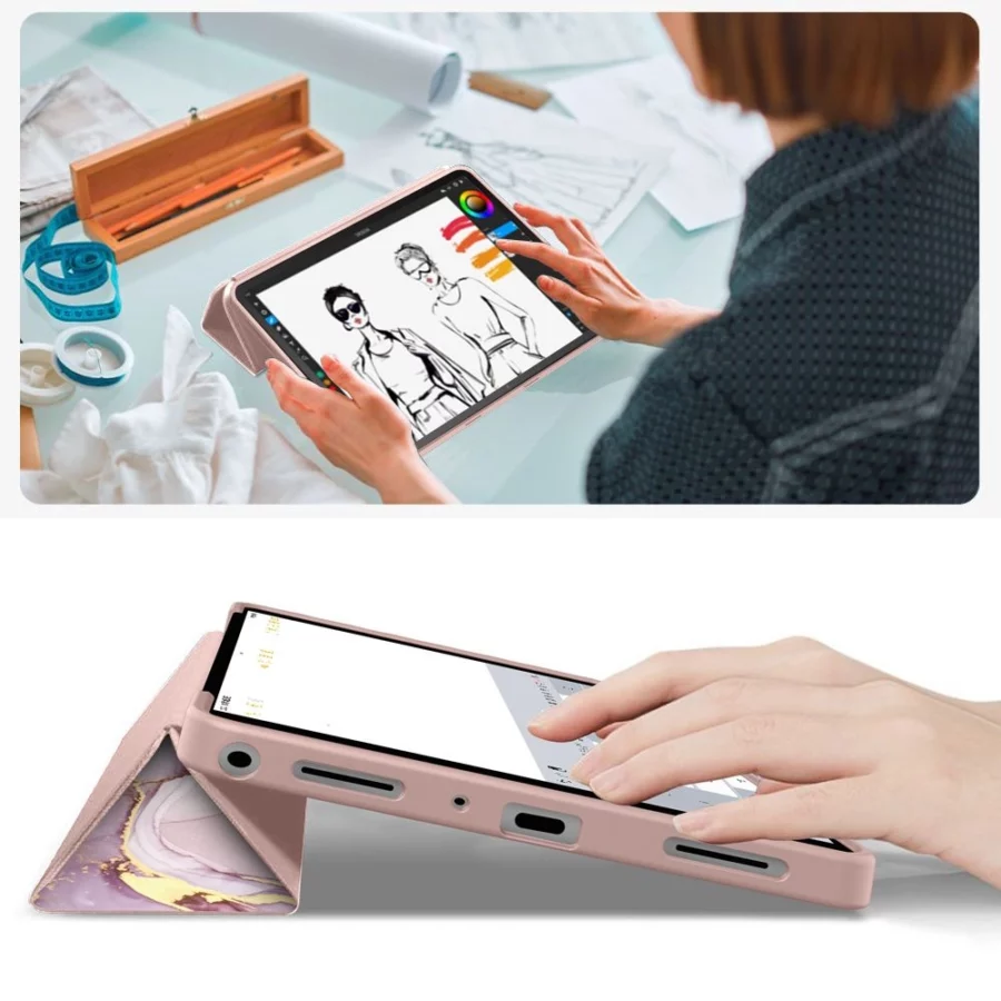 Etui TechProtect SmartCase na Samsung Galaxy Tab A9+ / A11+ Plus 11.0 X210 / X215 / X216 / X230 / X235 / X236 - wielokolorowe