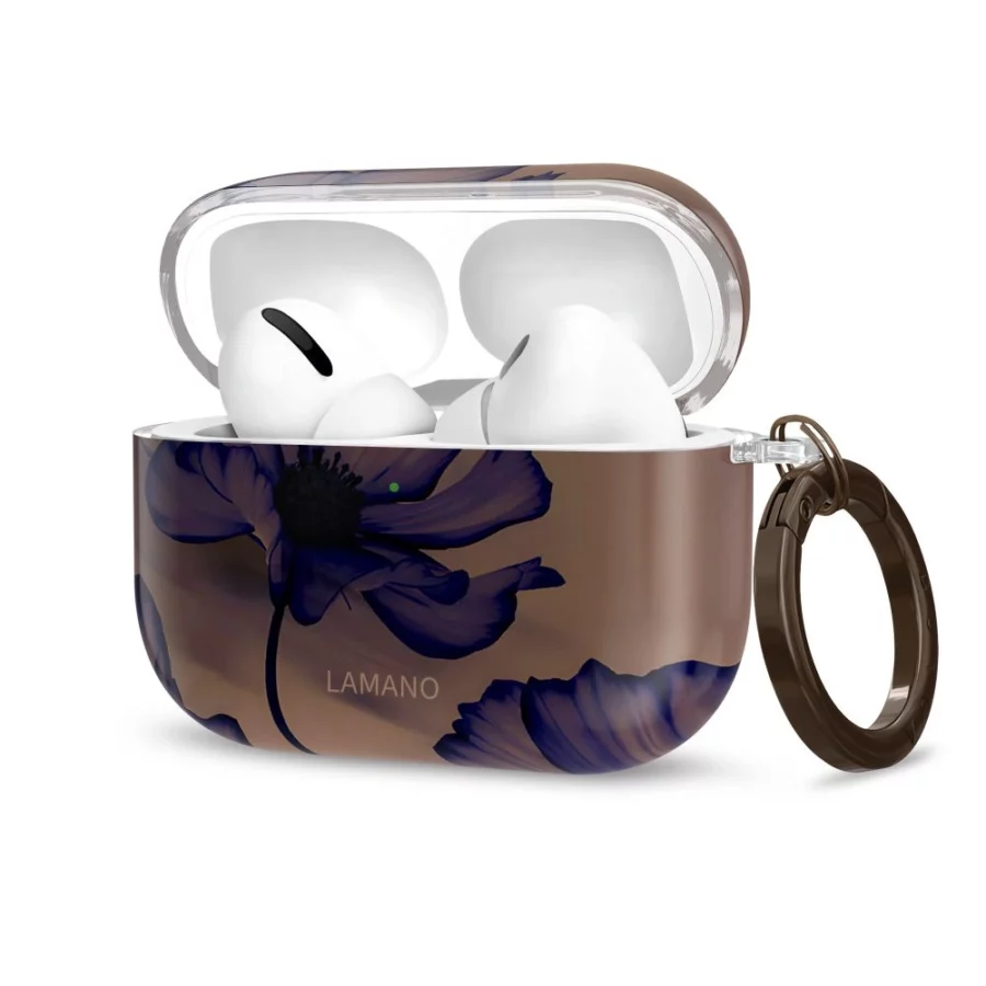 Etui Tech-Protect Lamano na AirPods Pro 1 / 2 - brązowo-fioletowe