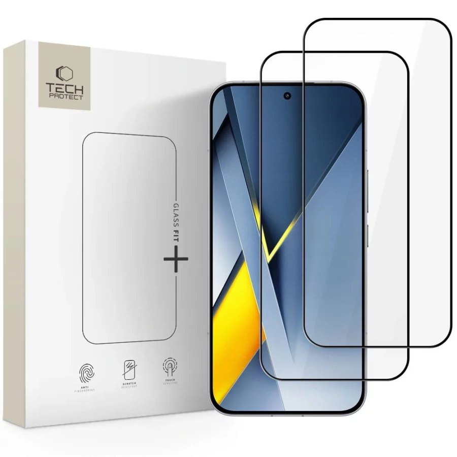 Szkło Tech-Protect Glass Fit+ 2-pack na Xiaomi Poco F8 Ultra - czarne
