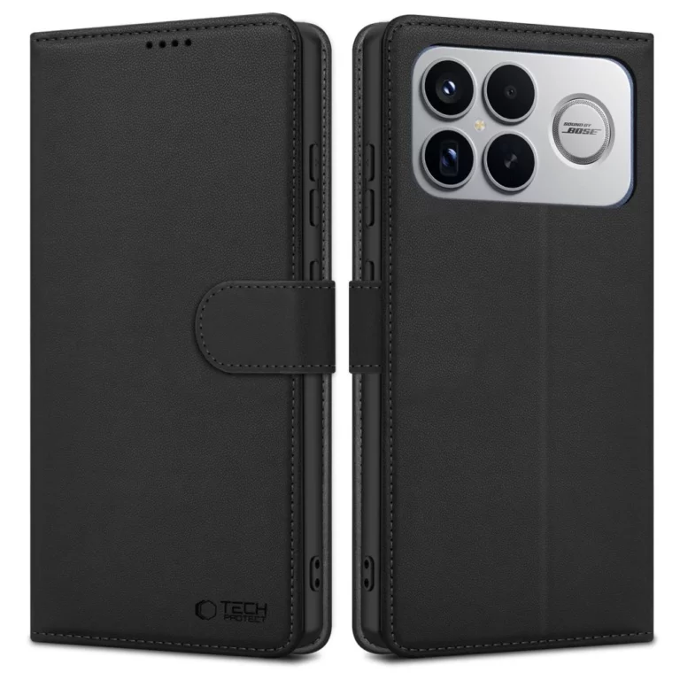 Etui Tech-Protect Wallet na Xiaomi Poco F8 Ultra - czarne