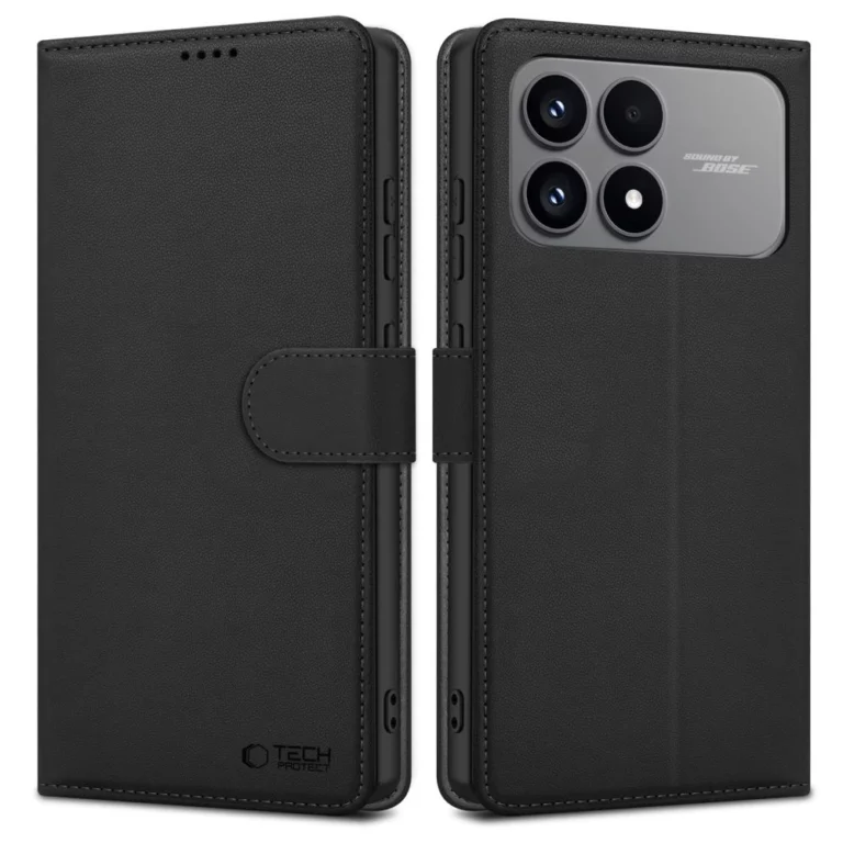 Etui Tech-Protect Wallet na Xiaomi Poco F8 - czarne
