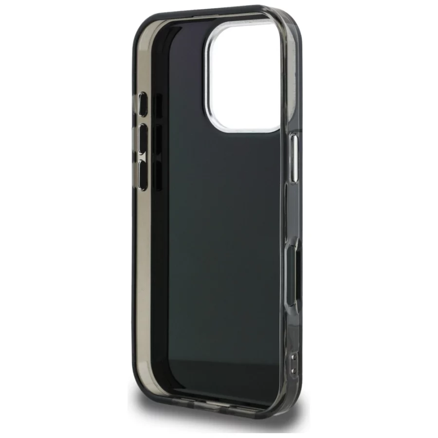 Etui Karl Lagerfeld IML Aquarelle Choupette & Logo na iPhone 16 Pro Max - czarne