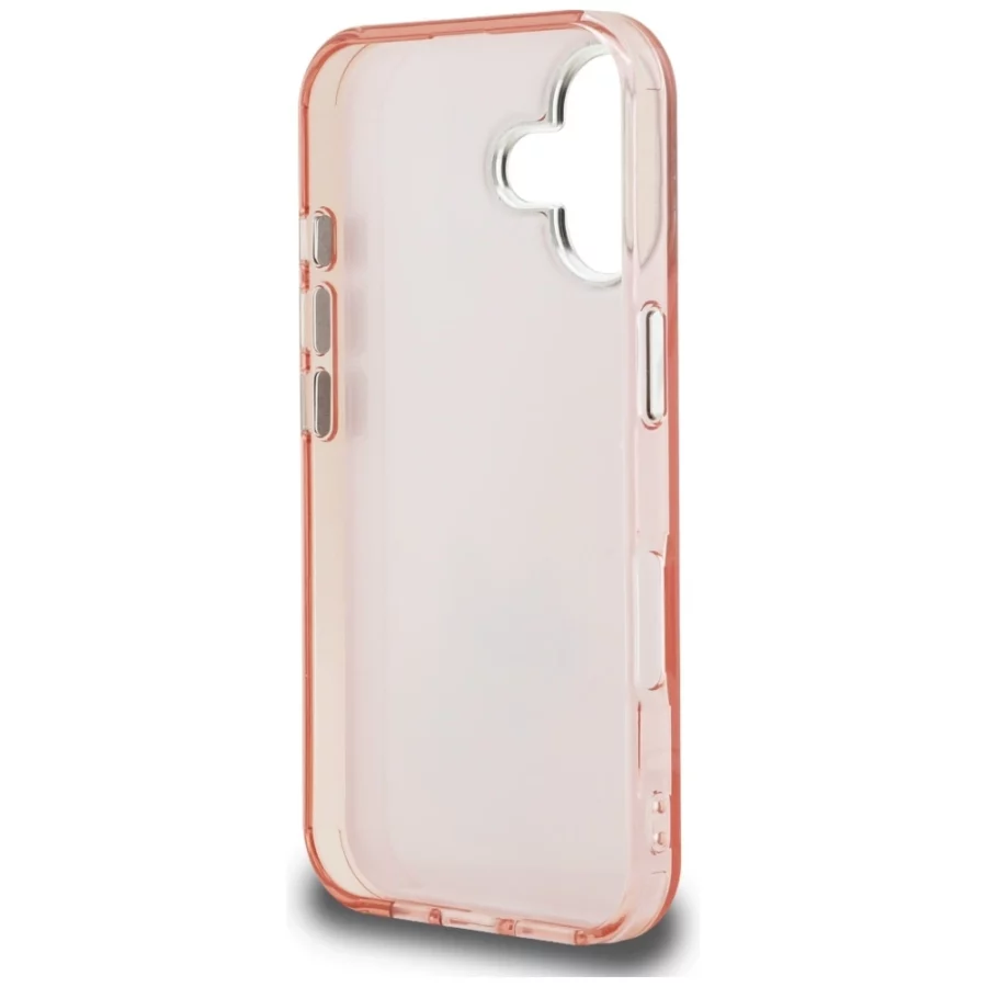 Etui Karl Lagerfeld IML Aquarelle Choupette & Logo na iPhone 16 - różowe
