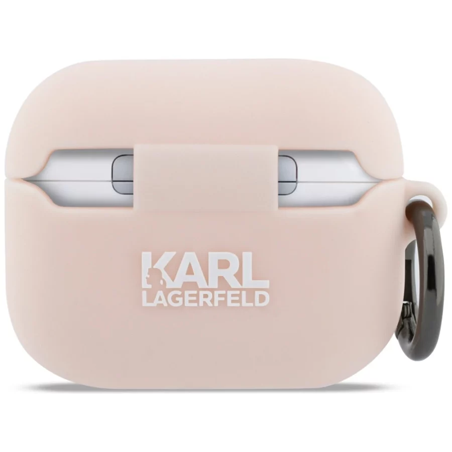 Etui Karl Lagerfeld Silicone Chaupette Head 3D na AirPods Pro 3 - różowe