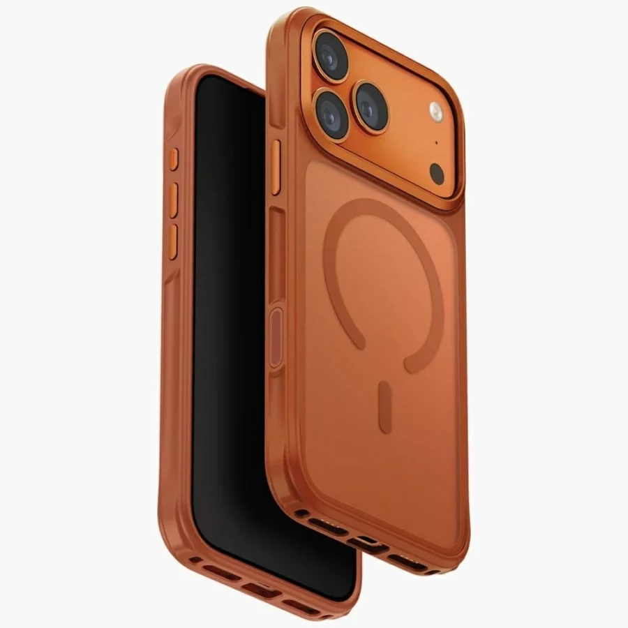 Etui UNIQ Veren na iPhone 17 Pro Magclick Charging - pomarańczowe