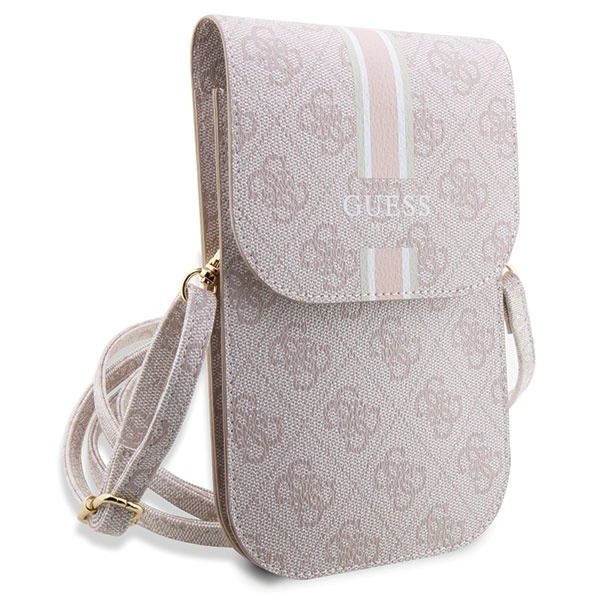 Torebka Guess 4G Stripe - różowa