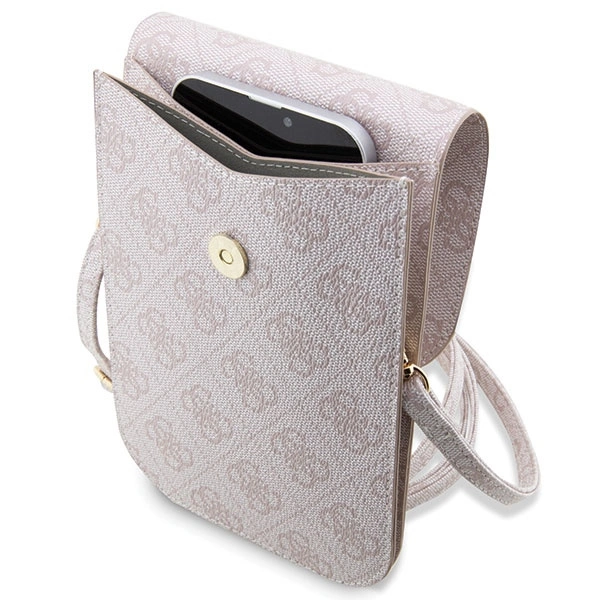 Torebka Guess 4G Stripe - różowa