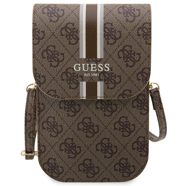 Torebka Guess 4G Stripe - brązowa
