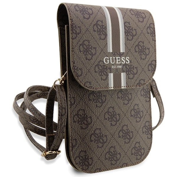 Torebka Guess 4G Stripe - brązowa