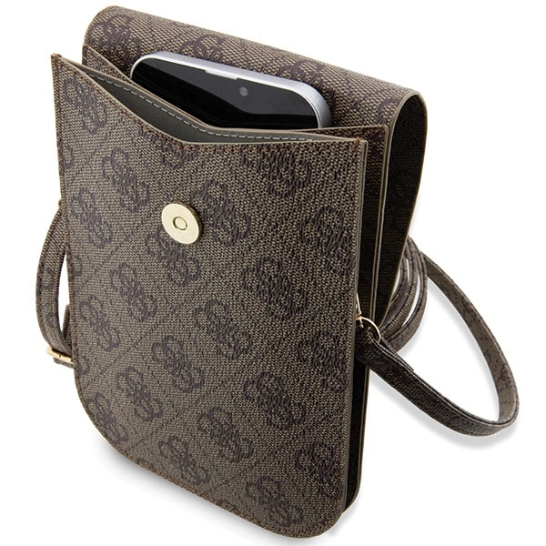 Torebka Guess 4G Stripe - brązowa
