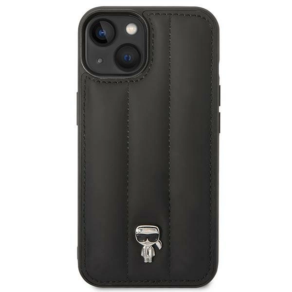 Etui Karl Lagerfeld Puffy Ikonik Pin na iPhone 14 / 15 / 13 - czarne