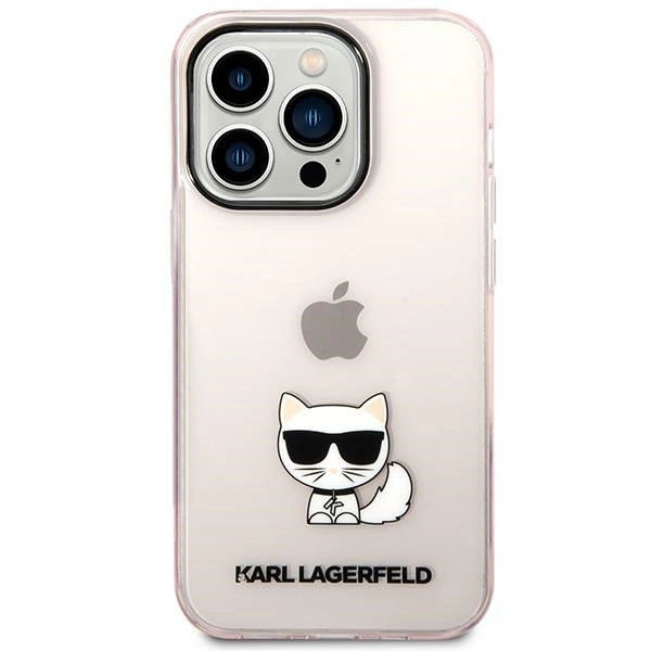 Etui Karl Lagerfeld Choupette Body na iPhone 14 Pro Max - różowe
