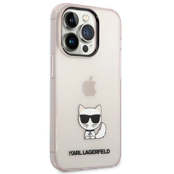 Etui Karl Lagerfeld Choupette Body na iPhone 14 Pro Max - różowe