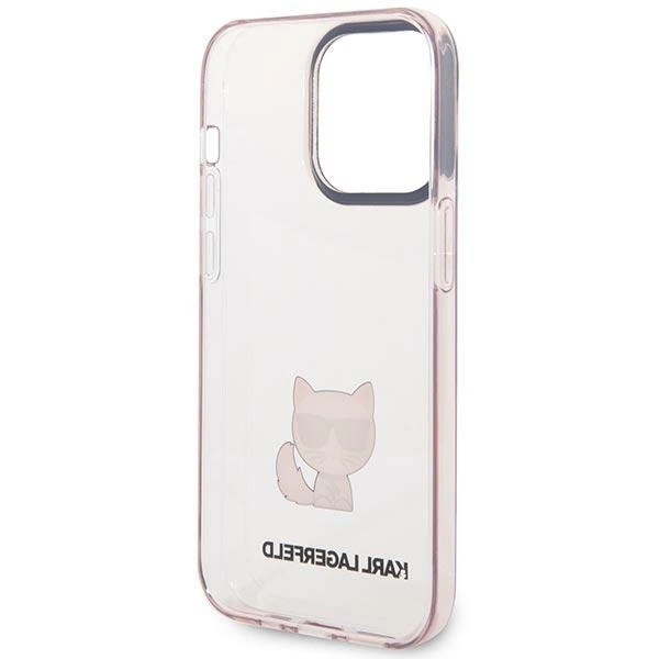 Etui Karl Lagerfeld Choupette Body na iPhone 14 Pro Max - różowe