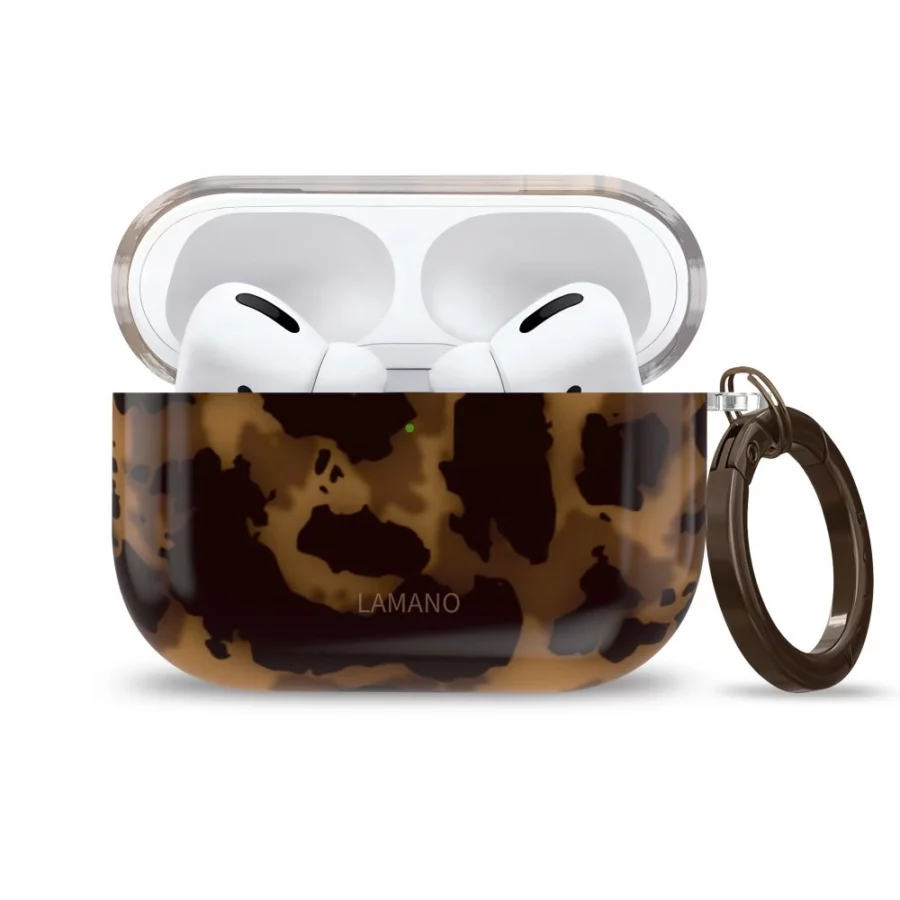 Etui Tech-Protect Lamano na AirPods Pro 1 / 2 - czarno-brązowe