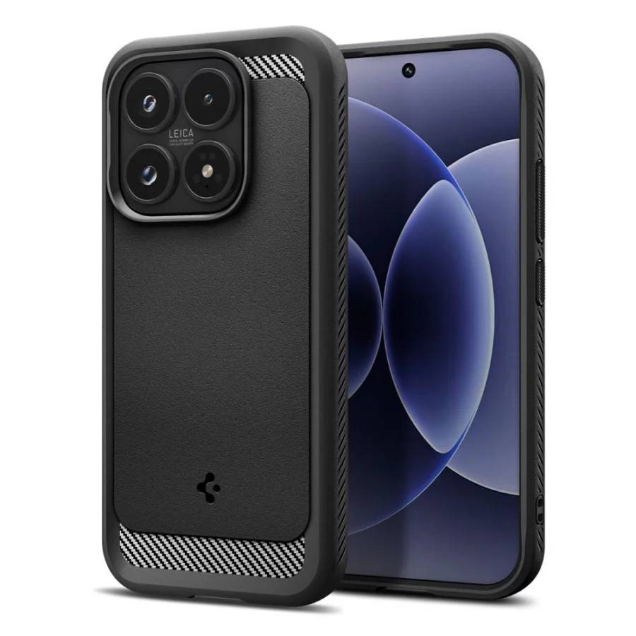 Etui Spigen Rugged Armor na Xiaomi 17 - czarne