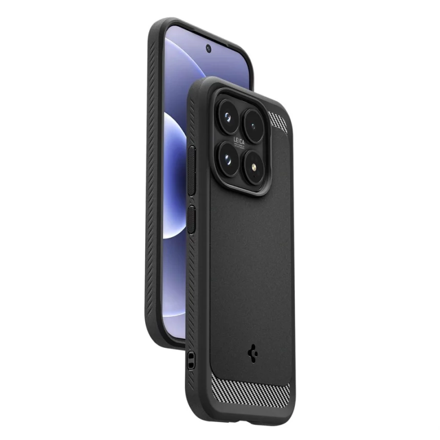 Etui Spigen Rugged Armor na Xiaomi 17 - czarne