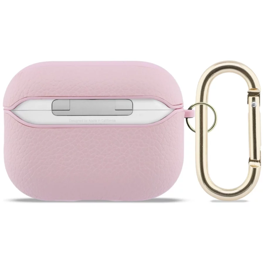 Etui Guess Grained Classic Logo na AirPods Pro 3 - różowe