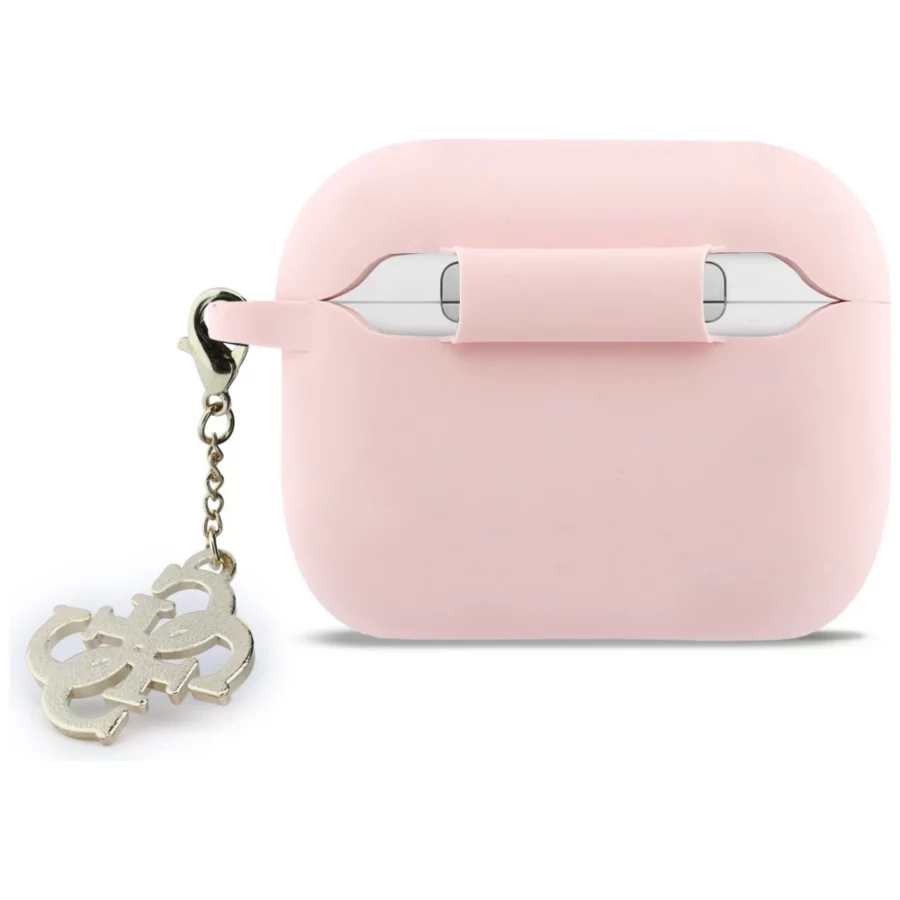 Etui Guess Silicone 4G Charm na AirPods Pro 3 - różowe