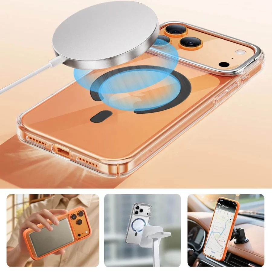 Pierścień magnetyczny MagSafe Tech-Protect MMP-200 na telefon - czarny
