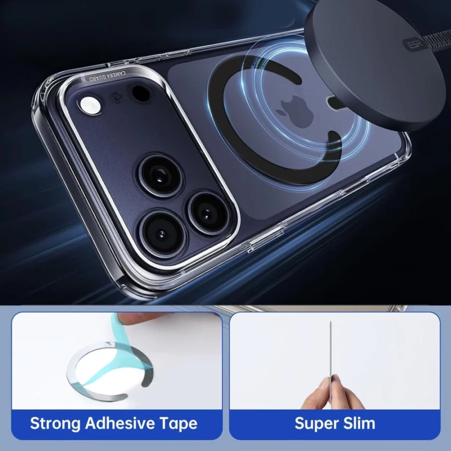 Pierścień magnetyczny MagSafe Tech-Protect MMP-200 na telefon - czarny