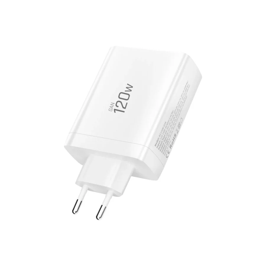 Ładowarka sieciowa Tech-Protect NC120W-GAN 4-Porty 120W - biała