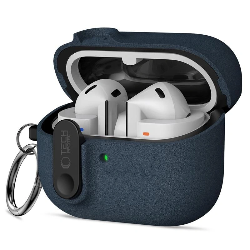 Etui Tech-Protect Slim Hook na Samsung Galaxy Buds 3 / 3 FE / 3 Pro - granatowe