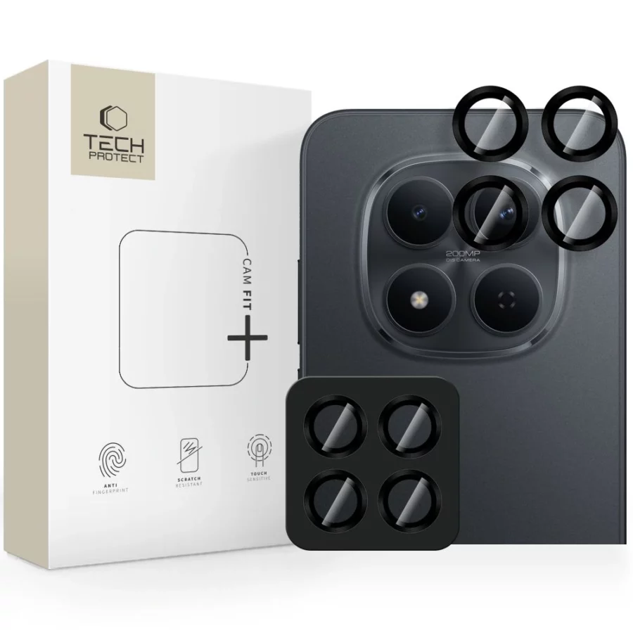 Osłona aparatu Tech-Protect Camring Fit+ na Xiaomi Redmi Note 15 Pro 5G / 15 Pro+ - czarna