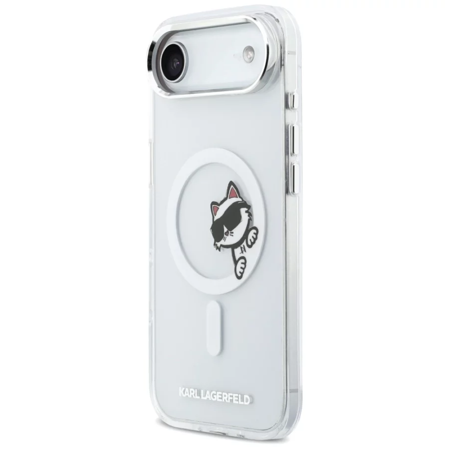 Etui Karl Lagerfeld IML Peekaboo MagSafe na iPhone Air - przezroczyste