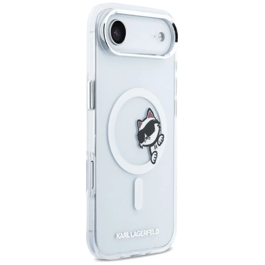 Etui Karl Lagerfeld IML Peekaboo MagSafe na iPhone Air - przezroczyste