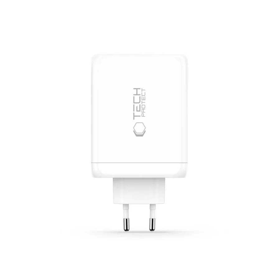 Ładowarka sieciowa Tech-Protect NC200W-GaN 4-Porty 200W - biała