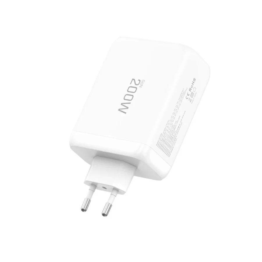 Ładowarka sieciowa Tech-Protect NC200W-GaN 4-Porty 200W - biała
