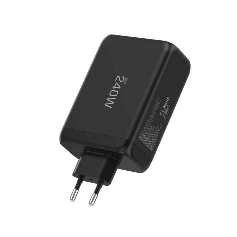 Ładowarka sieciowa Tech-Protect NC240W-GaN 4-Porty 240W - czarna