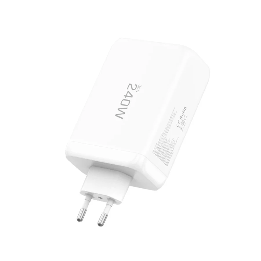 Ładowarka sieciowa Tech-Protect NC240W-GaN 4-Porty 240W - biała