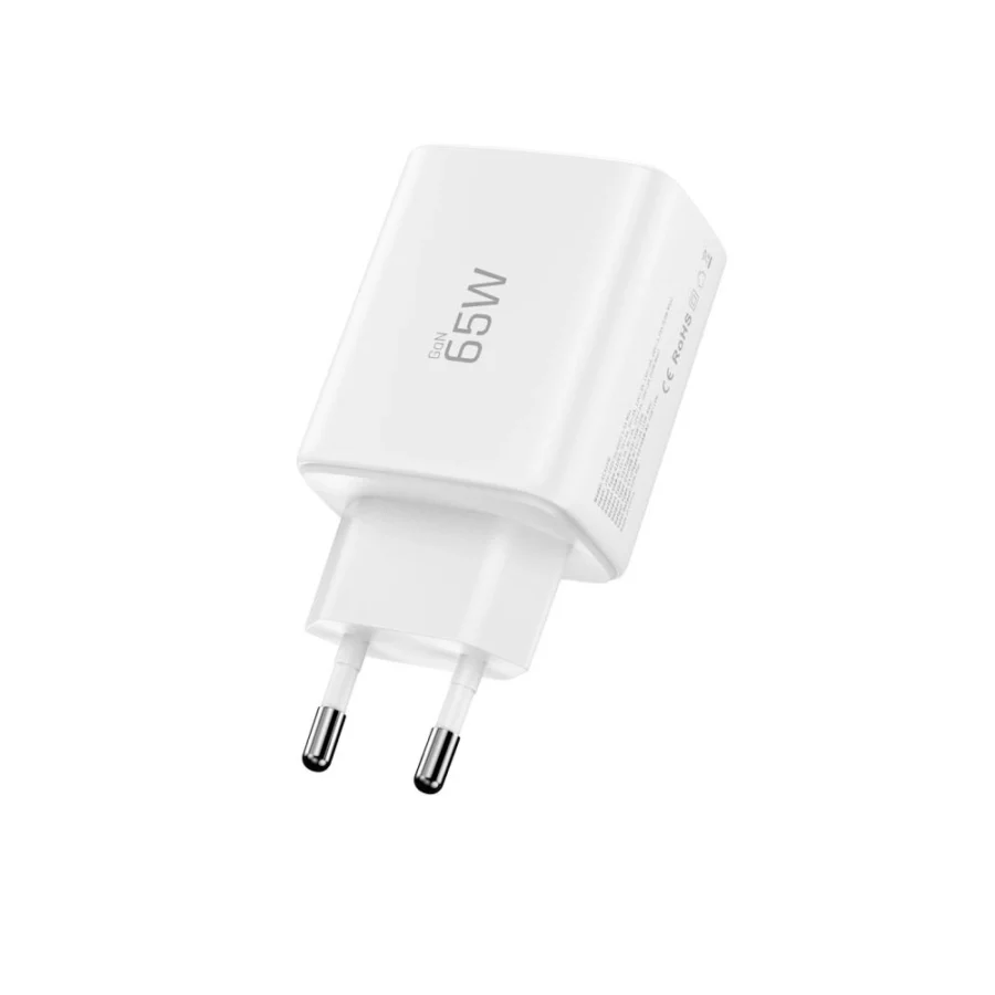 Ładowarka sieciowa Tech-Protect NCA65W-GAN 3-Porty 65W - biała