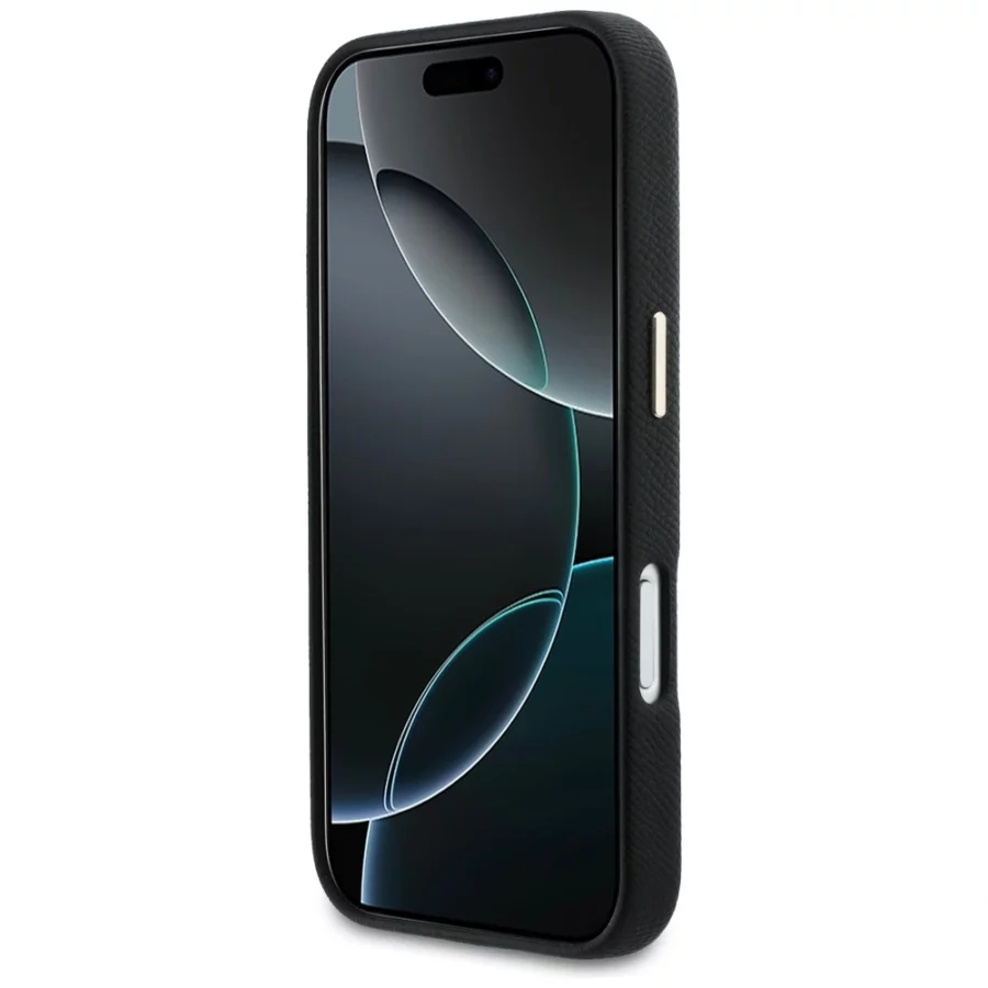 Etui Guess FW Resin Logo na iPhone 17 Pro - czarne
