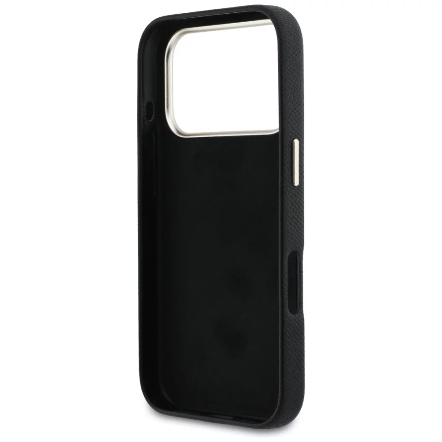 Etui Guess FW Resin Logo na iPhone 17 Pro - czarne