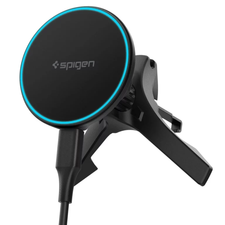 Uchwyt samochodowy do kratki nawiewu Spigen EV15MAQ Essential Qi2 MagSafe - czarny