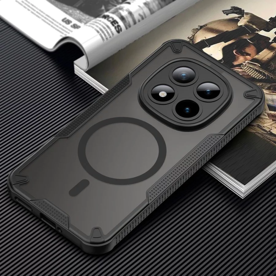 Etui Tech-Protect Rugged Shield MagSafe na Xiaomi Poco M8 Pro / Xiaomi Redmi Note 15 Pro+ 5G - czarne